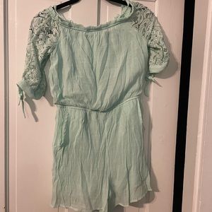 IZ Beyer Girl, XL 14/16, very cute teal short romper